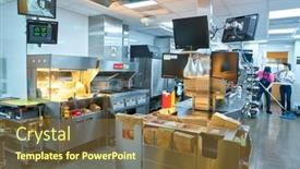  Presentation with fast food - Amazing slides having seoul-south-korea-circa backdrop and a tawny brown colored foreground