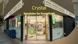  Presentation with international - Beautiful presentation design featuring seoul-south-korea-circa backdrop and a tawny brown colored foreground