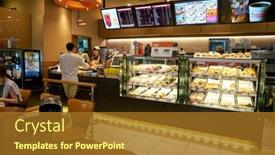  Presentation with airport terminal - PPT theme consisting of seoul-south-korea-circa background and a tawny brown colored foreground