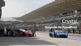  Presentation with race circuit - PPT layouts consisting of sepang-june-19-team-impul background and a gray colored foreground