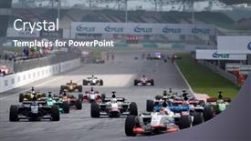  Presentation with race circuit - Presentation theme with sepang-malaysia-23-november-start background and a gray colored foreground