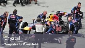  Presentation with pit bull - Presentation theme enhanced with sepang-malaysia-april-4-pit background and a gray colored foreground