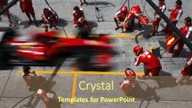  Presentation with pit stop - Colorful PPT layouts enhanced with sepang-malaysia-april-4-scuderia backdrop and a coral colored foreground