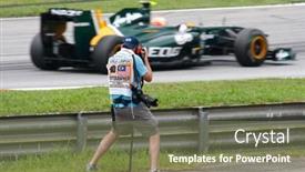  Presentation with petronas - PPT theme enhanced with sepang-malaysia-april-8-media background and a tawny brown colored foreground