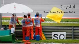  Presentation with incident - Slides having sepang-malaysia-april-8-track background and a light gray colored foreground