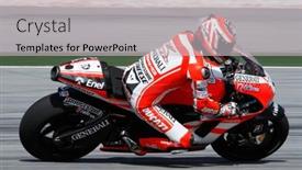  Presentation with tests - Presentation theme with sepang-malaysia-february-2-motogp background and a light gray colored foreground