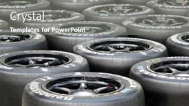  Presentation with race circuit - PPT theme featuring crepe - colorful mexican pinata isolated background and a light gray colored foreground