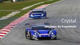  Presentation with car honda - Amazing PPT theme having sepang-malaysia-june-18 backdrop and a ocean colored foreground