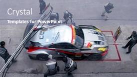  Presentation with pit stop - Presentation theme enhanced with sepang-malaysia-june-21 background and a light blue colored foreground