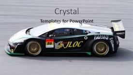  Presentation with race car - Theme featuring sepang-malaysia-june-21 background and a light gray colored foreground