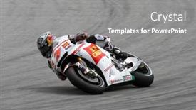  Presentation with rider - Slide deck consisting of sepang-malaysia-october-22-motogp background and a  colored foreground