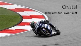  Presentation with rider - Cool new presentation theme with sepang-malaysia-october-22-motogp backdrop and a light gray colored foreground