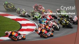  Presentation with october - PPT theme having sepang-malaysia-october-23-motogp background and a gray colored foreground