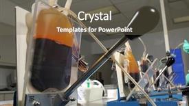  Presentation with red blood cells - Presentation with separating plasma from red blood background and a violet colored foreground