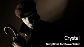  Presentation with film noir - Presentation enhanced with sepia toned noir portrait background and a black colored foreground