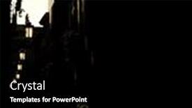  Presentation with street - Presentation design featuring sepia-toned-old-street background and a black colored foreground