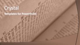  Presentation with ancient book - Slide deck consisting of ancient latin text of aeneid background and a coral colored foreground