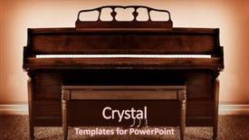  Presentation with living room - PPT layouts consisting of sepia toned piano in living background and a wine colored foreground