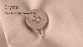  Presentation with t shirt - PPT theme with sepia-toned-shirt-fragment background and a coral colored foreground