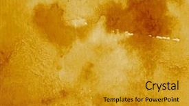  Presentation with watercolor - Presentation having sepia toned watercolor background and a gold colored foreground