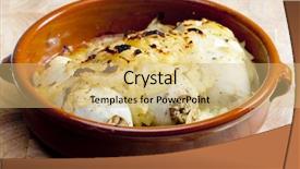  Presentation with pearl - Presentation theme enhanced with sepias filled with pearl barley baked with onion background and a yellow colored foreground