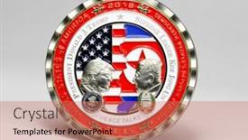  Presentation with trump - Slides with sept-3-2018-isolated-photo background and a coral colored foreground