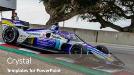  Presentation with raceway - Presentation with september-10-2022-monterey-ca background and a gray colored foreground