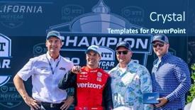  Presentation with raceway - Slide set having september-11-2022-monterey-ca background and a ocean colored foreground