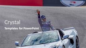  Presentation with raceway - Slide deck enhanced with september-11-2022-monterey-ca background and a gray colored foreground