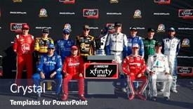  Presentation with nascar - Theme having september-15-2018-las-vegas background and a tawny brown colored foreground