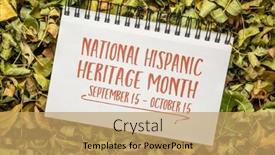  Presentation with october - Slides featuring september-15-october-15-national background and a coral colored foreground