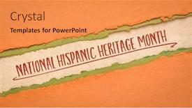  Presentation with october - PPT theme having september-15-october-15-national background and a gold colored foreground