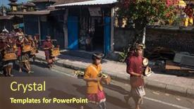  Presentation with prayers - Slide set with september-18-2014-bali-indonesia background and a violet colored foreground