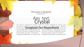  Presentation with autumn - PPT layouts featuring september emplates - colorful autumn template made background and a white colored foreground