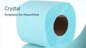  Presentation with white and navy blue - PPT layouts featuring septic - blue toilet paper isolated background and a cool aqua colored foreground