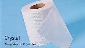  Presentation with paper towel roll - Amazing theme having septic - roll of a toilet paper backdrop and a light blue colored foreground