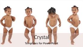  Presentation with genetic code sequence of dna - Audience pleasing presentation theme consisting of sequence of a hyperactive baby backdrop and a coral colored foreground