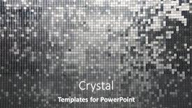  Presentation with red blue yellow - Colorful PPT theme enhanced with sequin-background-silver-square-sequins backdrop and a dark gray colored foreground