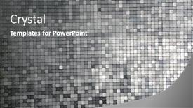  Presentation with shimmering - PPT layouts having sequin-background-silver-square-sequins background and a gray colored foreground