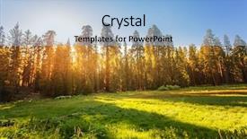  Presentation with nevada - Beautiful slide deck featuring sequoia national park at sierra nevada backdrop and a light blue colored foreground