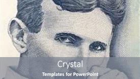  Presentation with nikola - Beautiful PPT theme featuring serbia-circa-2006-nikola-tesla backdrop and a gray colored foreground