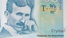  Presentation with nikola - PPT layouts with serbian-dinar-bill background and a  colored foreground