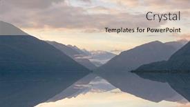  Presentation with serene - Slides consisting of serene-scene-by-the-mountain background and a lemonade colored foreground