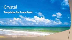  Presentation with serene - Amazing PPT theme having serene-waters-windy-holiday backdrop and a gray colored foreground