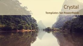  Presentation with serenity - Audience pleasing slide deck consisting of serenity babe lake in vietnam backdrop and a cream colored foreground