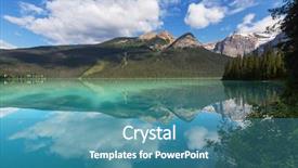  Presentation with serenity - PPT layouts with nationality rocky mountain glacier - serenity emerald lake background and a teal colored foreground