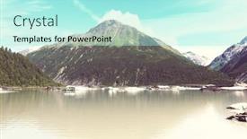  Presentation with tundra - Slides enhanced with serenity-lake-in-alaskan-tundra background and a arctic colored foreground