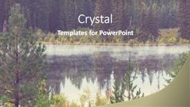  Presentation with tundra - Amazing presentation design having serenity-lake-in-alaskan-tundra backdrop and a gray colored foreground