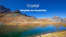  Presentation with serenity - Colorful presentation enhanced with serenity lake in the mountains in summer season beautiful natural landscapes backdrop and a ocean colored foreground