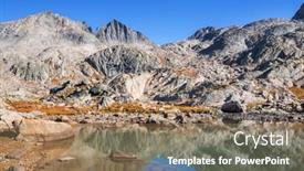  Presentation with serenity - Presentation theme enhanced with serenity-lake-in-the-mountains background and a coral colored foreground